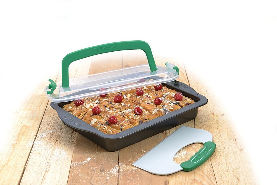BergHOFF Perfect Slice Covered 9" x 13" Cake Pan with Tool N2