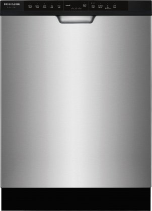 Frigidaire FGCD2444SF 24" Built In Full Console Dishwasher with 5 Wash Cycles, in Stainless Steel with Black Console N3