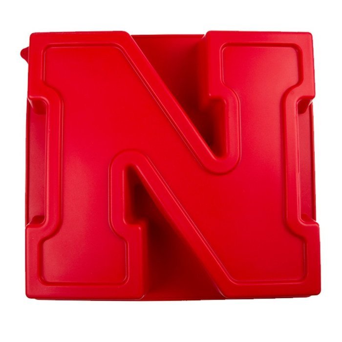 Nebraska Cornhuskers Silicone Cake FANPAN and Stand N2
