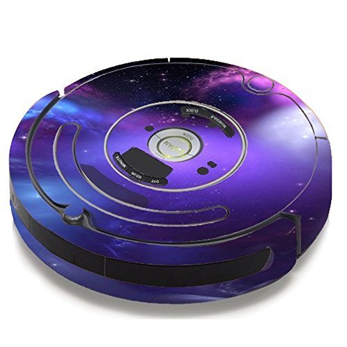 Skin Decal Vinyl Wrap For IRobot Roomba 650 655 Vacuum / Space Gasses Purple Cloud