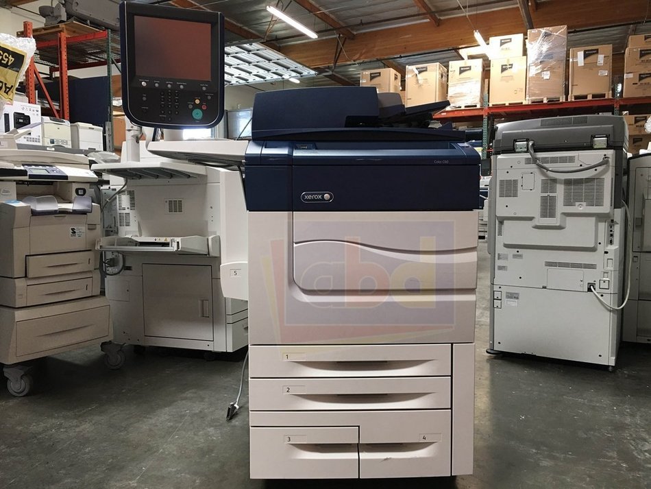 Refurbished Xerox Color C60 Tabloid-size Color Production Printer - 60 PPM, Copy, Print, Scan, Integrated Fiery... N3