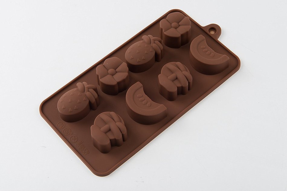 8 Cavity Fruit Cake Pudding Jelly Chocolate Mold Handmade DIY Soap Ice Mould for Kids N5