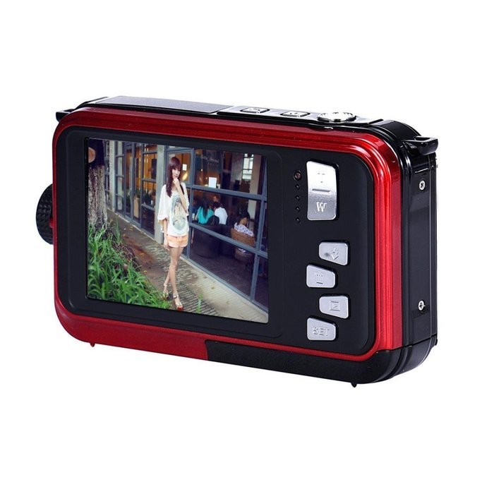 Hotkey Double Screen Waterproof Camera 24MP 16x Digital Zoom Dive Camera Perfect for Home or Outdoor Use N13