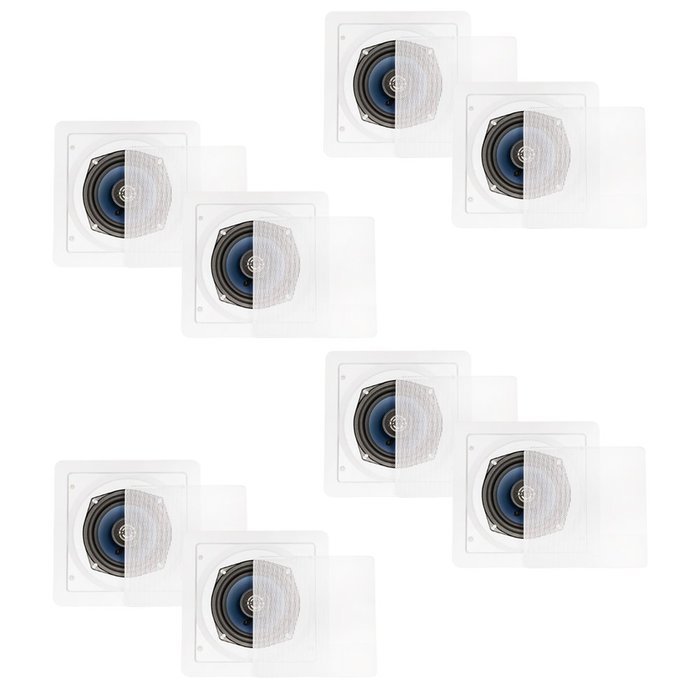 Blue Octave LS52 In Wall In Ceiling Speakers Home 1920 Watts New 4 Pair Pack LS52-4PR