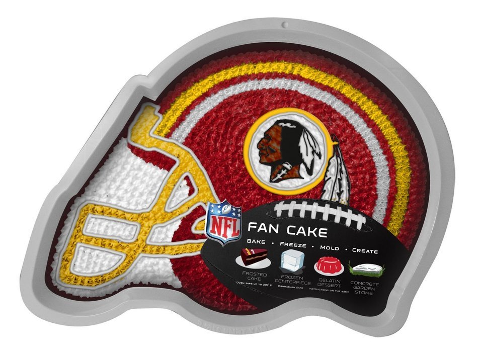 NFL Washington Redskins Fan Cakes Heat Resistant CPET Plastic Cake Pan N2