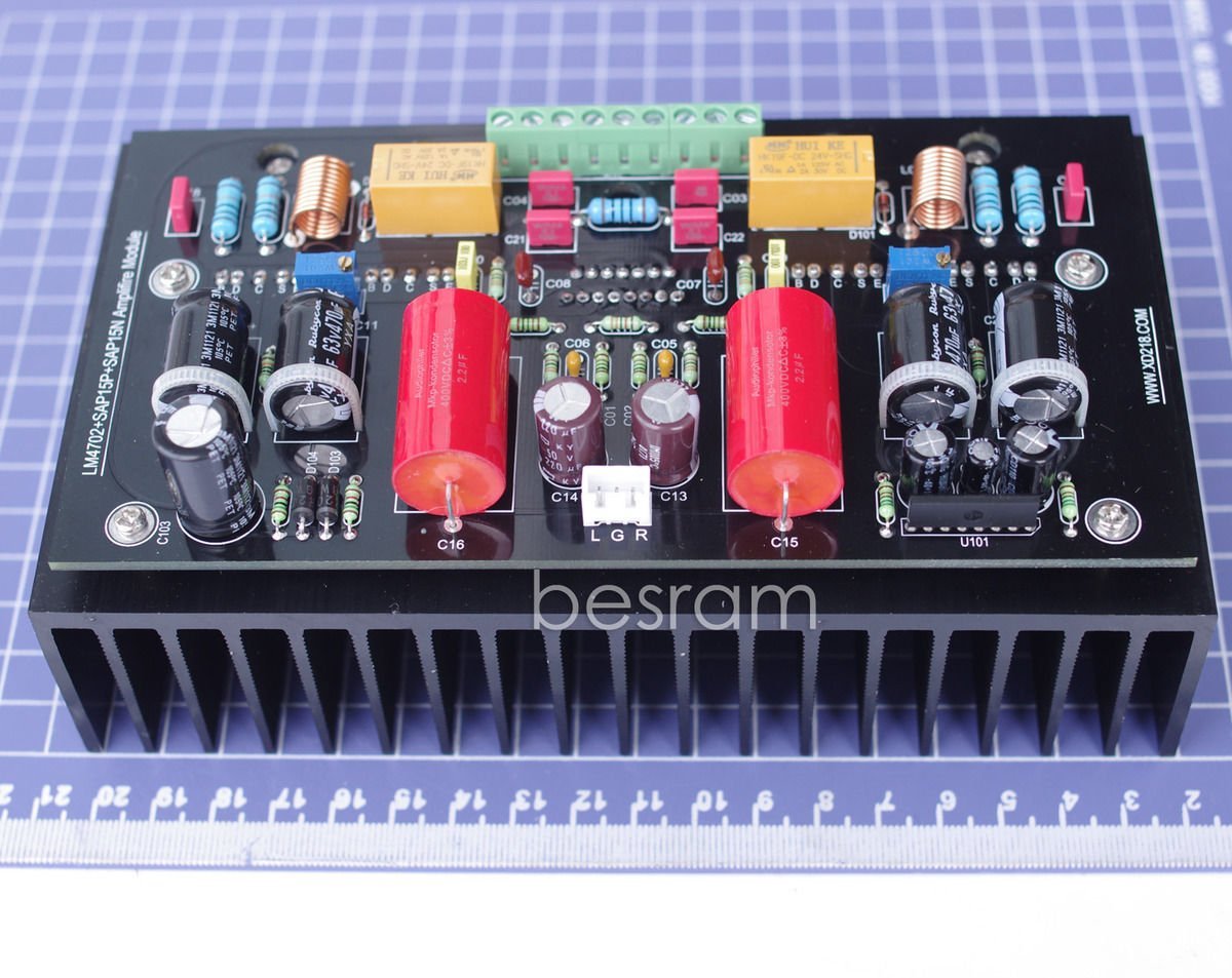 LM4702 Assembly 2X100W Class AB Audio Power Amplifier Board ± 45V - ± ...