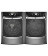Maytag Maxima XL Front Load Steam Washer and Steam Dryer SET (Electric Dryer) in Graphite