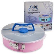 Springform Pan 10 Inch for Baking Cake and Cheesecake from Elsterware Quick-Clean Tin, Easy Release Spring Clip... N17