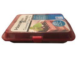 Hamilton Beach Covered Cake Pan with Red Lid