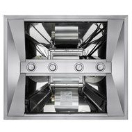 AKDY&reg; 36" Stainless Steel Island Mount Range Hood Touch Screen Display Baffle Filter Ductless Vent N5