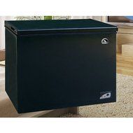 Igloo 7.1 cu ft Chest Freezer, Black, Energy-saving design Deep cooling and quick freezing