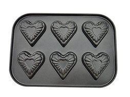 YOFAN Steel Nonstick 6-Cavity Cake Pan , Cake Mold (BEARS) N14