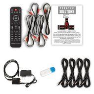 Theater Solutions TS521 Home 5.1 Speaker System with USB Bluetooth Optical Input and 4 Ext. Cables N2