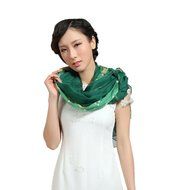 Banggood Pretty retro Floral Blossom Print Light Sheer Scarf for women