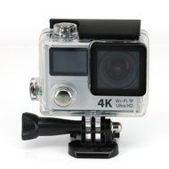 TONSEE WIFI Sports Camera Ultra HD 4K Dual Screen 2" LCD Video With Remote Control, Silver N3