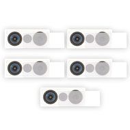 Blue Octave BDLCR6 In Wall Center Dual 6.5" Speakers Home Theater 5 Speaker Set