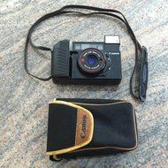 Canon Japan Canon Self-Timer Pre-Focus Sure Shot w/Auto Focus CAFS Canon Lens 38mm 1:2.8 Filmed Camera (Black... N7