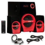 Theater Solutions TS215 Home 2.1 Speaker System Optical Input FM Tuner USB Multimedia and 2 Ext. Cables N2