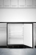Summit AL752BBISSHV 24&quot; 5.5 Cu. Ft. Capacity ADA Compliant Compact Refrigerator with Automatic Defrost Adjustable... N4