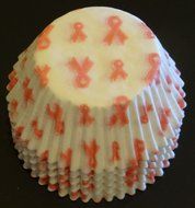 50 Pink Awareness Ribbon Cupcake Liners Baking Cups STANDARD SIZE BC-10-50