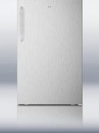 Summit CM421BLCSS 20&quot; 4.1 cu.ft. Under-Counter Refrigerator With Factory Installed Lock Manual Defrost Crisper...