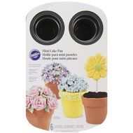 Wilton 6-Cavity Nonstick Heart Mini Cake Pan N17