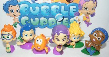 Nickelodeon Bubble Guppies Deluxe Figure Set of 10 Cake Toppers Cupcake Toppers Party Decorations