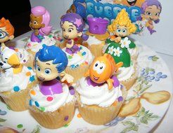 Nickelodeon Bubble Guppies Deluxe Figure Set of 10 Cake Toppers Cupcake Toppers Party Decorations N2