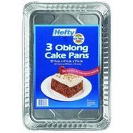 Hefty Oblong Foil Cake Pan Dw Safe 8.25" 125 Cu In