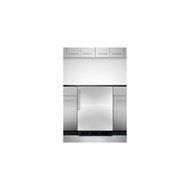 5.1 cu. ft. Stainless Steel Built-in Refrigerator/Freezer w/ Dual Evaporator CT66BCSS by Summit N3