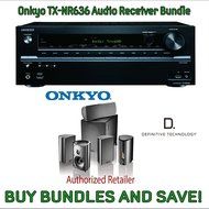 Onkyo TX-NR636 7.2-Channel Network A/V Receiver + Definitive Technology Pro Cinema 800 System Black Bundle