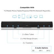 MEGACRA Bluetooth 4.0 Connectivity 3 Audio Modes 60 Watt 34 Inch Sound Bar with 2 Bass Reflex Tubes, 4 Speakers... N6