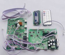 Car A3 DTS AC3 decoder preamplifier board+Remote Wireless control NE5532 1602LCD