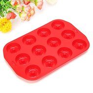 12 Cavity Silicone Doughnut Cake Mold Pudding Biscuit Baking Mold Mould