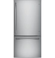 GE GDE25ESKSS 33" Energy Star Freestanding Bottom Freezer Refrigerator with 24.9 cu. ft. Capacity (Stainless Steel)