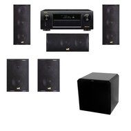 M&amp;K Sound LCR750 Loudspeaker 5.1 HRS12 Denon AVR-X5200W