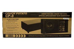 Earthquake Sound CP8 Couch Potato Slim 8-Inch Subwoofer (Black Laminate, Single) N7