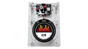 82W Silver Ticket In-Wall In-Ceiling Speaker with Pivoting Tweeter (8 Inch in-wall) N26