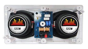 82W Silver Ticket In-Wall In-Ceiling Speaker with Pivoting Tweeter (8 Inch in-wall) N33