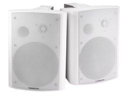 Monoprice 107496 8-Ohm Active Wall Mount Speakers, White (Pair) N4
