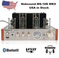 Nobsound MS-10D MKII Hybird Tube Amplifier with Bluetooth/USB/Headphone for Hifi N5
