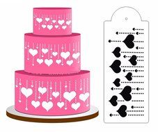 GogoForward Powdered Sugar Cake Spray Mold Screen Printing Mold DIY Bakeware (Love Model) N13