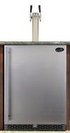 Beer Meister dual tower with stainless door built-in kegerator - Premium Series