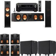 Klipsch RP-280F Tower Speakers-SDS12-7.2-Denon AVR-X4100W