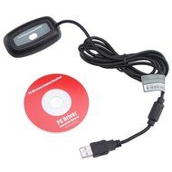 AGPtek New Black Xbox360 Xbox 360 Wireless Gaming USB Receiver for PC Windows OS N3
