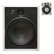 White 2-Way 8" inch 120 Watts 120W 6 Ohms In-Wall Home Theater Speaker (pair) N2