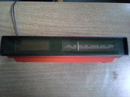 Luma Elektronik Vintage Retro Euro Red Clock Radio Swedish 1970s 220V N4