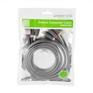 Ugreen 3RCA Male to 3RCA Male Stereo Audio Video Cable RG59 Gold Plated for Connecting Your VCR, DVD, HD-TV, and... N6