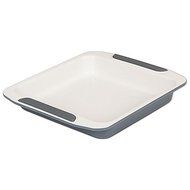 Viking Ceramic Coated 9-Inch Square Cake Pan in Cream/Grey