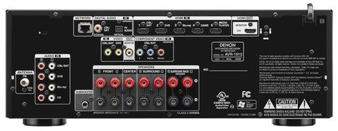 Denon AVR-1913 7.1 Channel 3D Pass Through and Networking Home Theater AV Receiver with AirPlay (Discontinued... N4